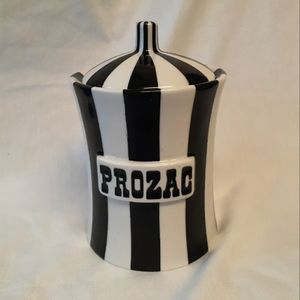 Jonathan Adler Vice Prozac pottery canister
